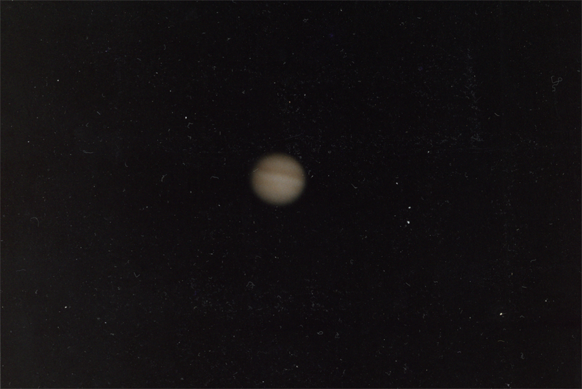 Image: Neg #22, Taken during impact time of Fragment C (not visible from Earth),1994, Danny McNamara. Courtesy of Karl McNamara